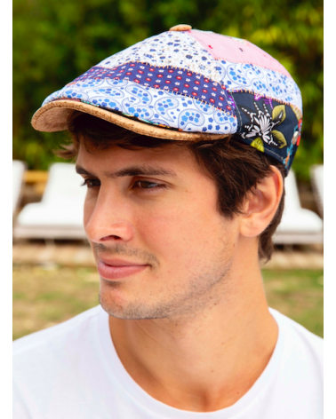 Casquette plate façon béret pour l'été motif liberty - Chapo & Co