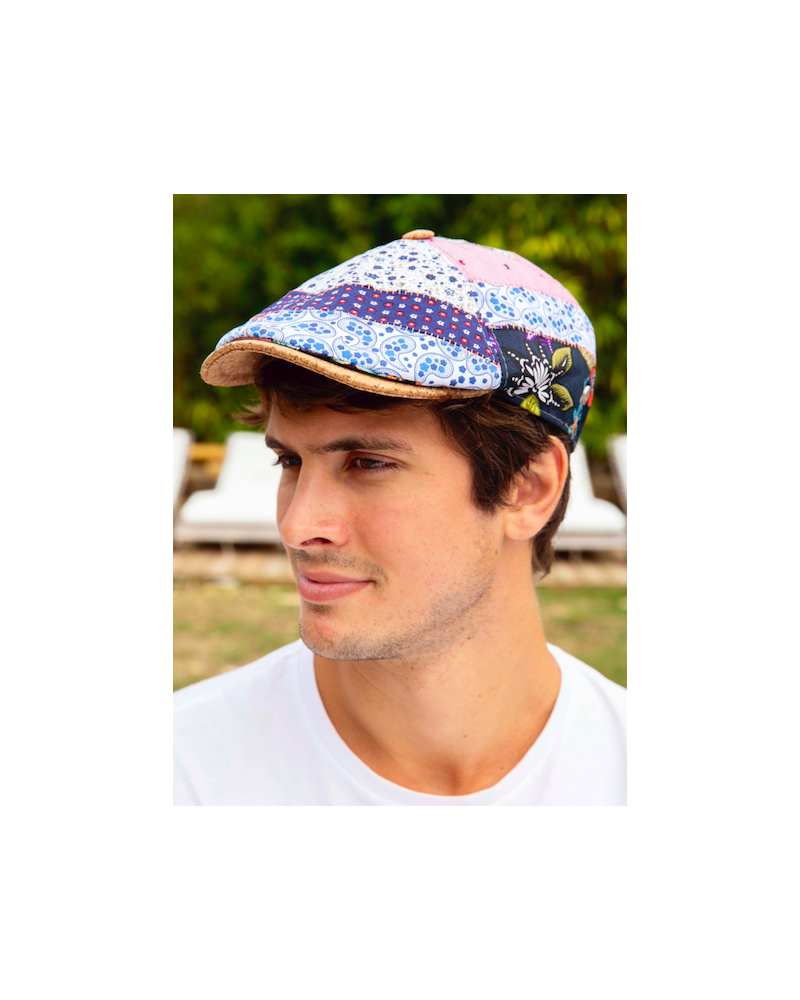 Casquette plate façon béret pour l'été motif liberty - Chapo & Co