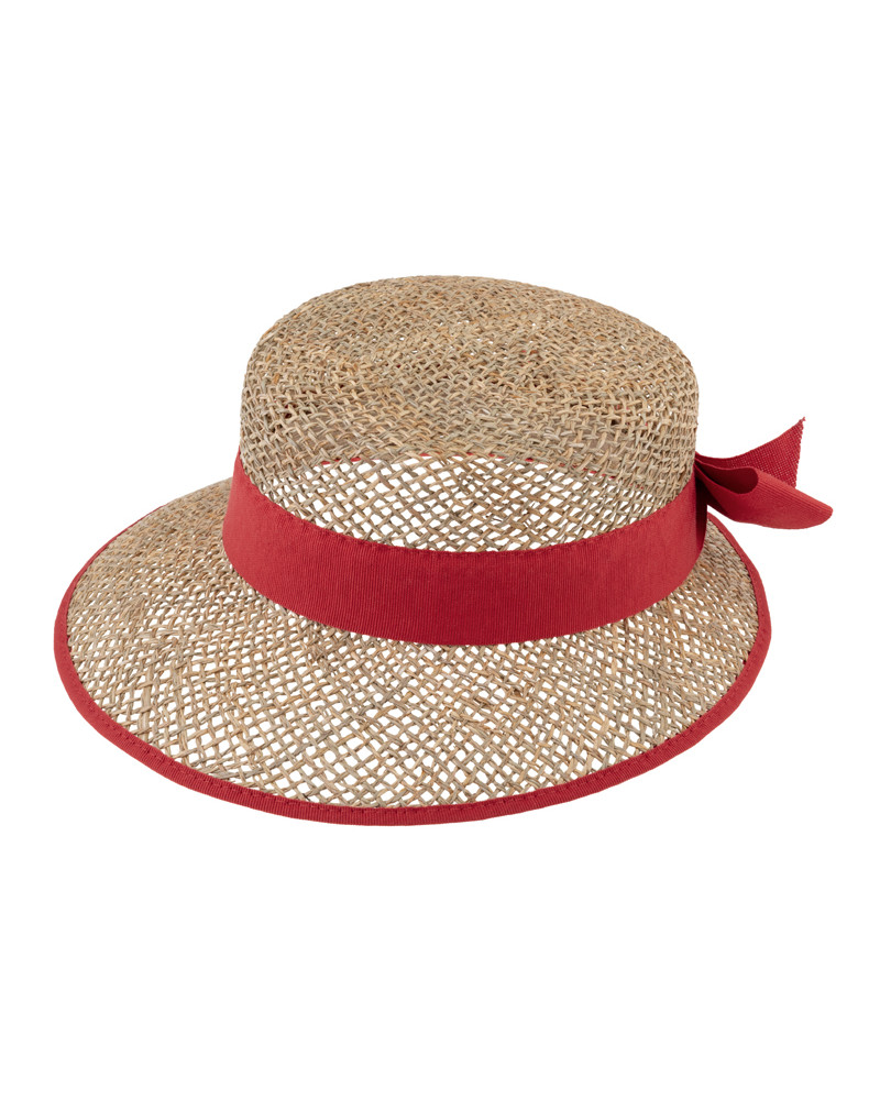 Chapeau forme casquette en 100% paille naturelle - Chapo & Co