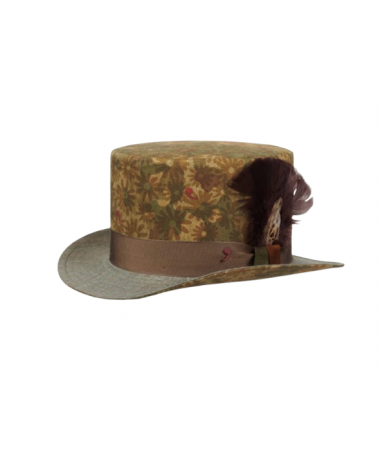 Chapeau demi haut de forme modèle Cilindro en coton - Alfonse d'Este