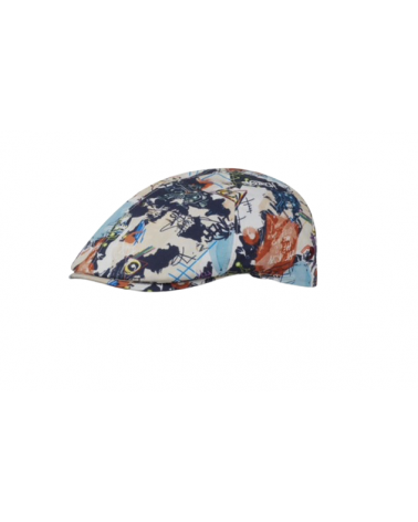 Casquette plate en lin modèle Like avec imprimé ultra tendance - Alfonse d'Este