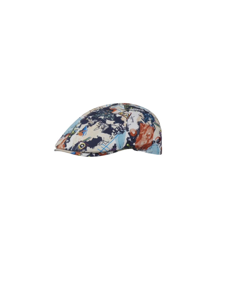 Casquette plate en lin modèle Like avec imprimé ultra tendance - Alfonse d'Este