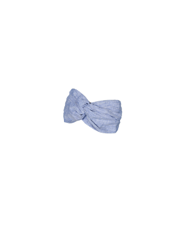 Bandeau pour l'été format large Headband en coton coloris bleu léger