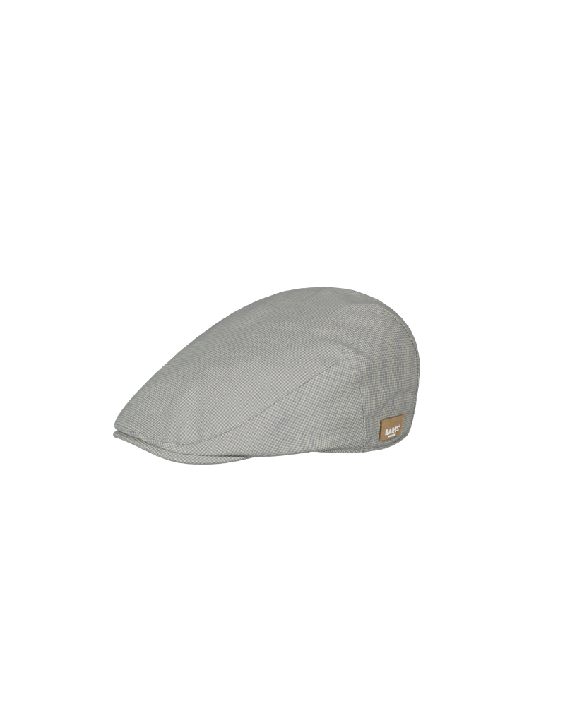 Casquette plate en lin modèle Jarvis coloris gris perle - Chapo & Co