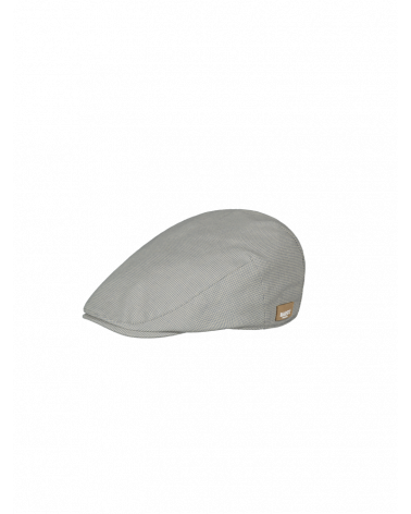 Casquette plate en lin modèle Jarvis coloris gris perle - Chapo & Co