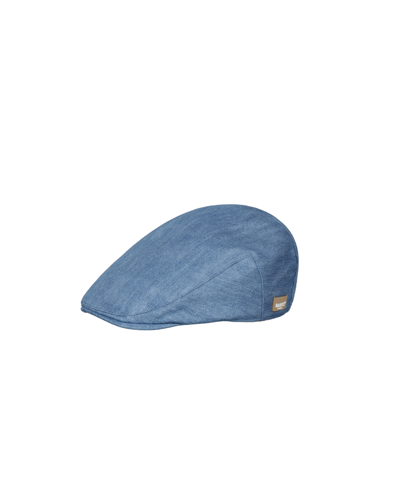 Casquette plate en lin modèle Jarvis coloris Denim - Chapo & Co