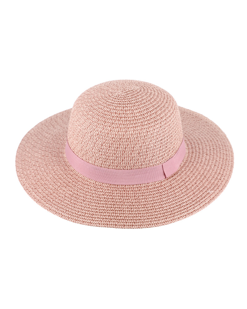 Capeline en paille papier sobre et chic coloris mauve - Chapo & Co