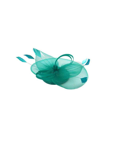 Fascinateur - Bibi de cérémonie coloris vert avec pince - Chapo&co