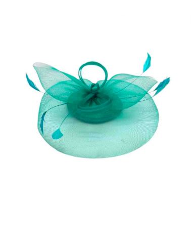 Fascinateur - Bibi de cérémonie coloris vert avec pince - Chapo&co