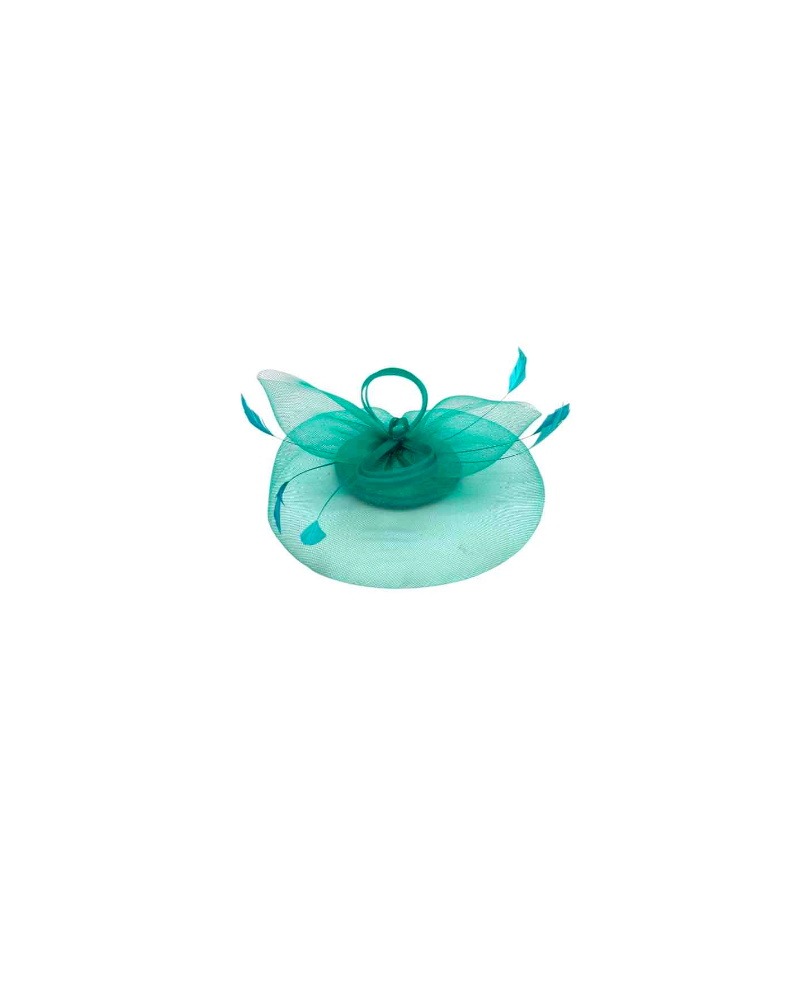 Fascinateur - Bibi de cérémonie coloris vert avec pince - Chapo&co