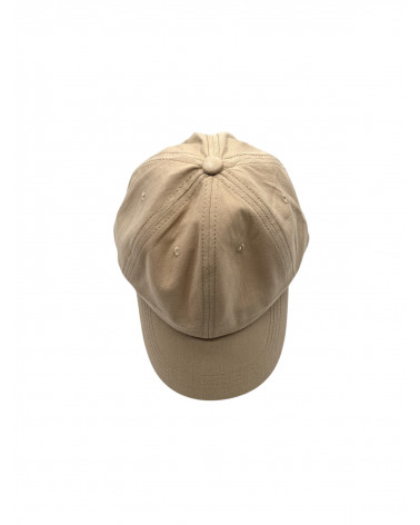 Casquette de baseball adulte en coton non doublé coloris taupe - Chapo & Co