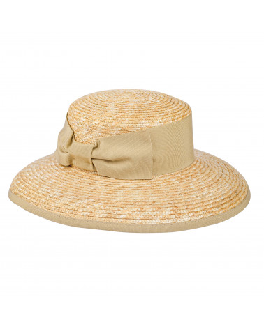 Capeline large coupe Audrey Hepburn en 100% paille Florentine
