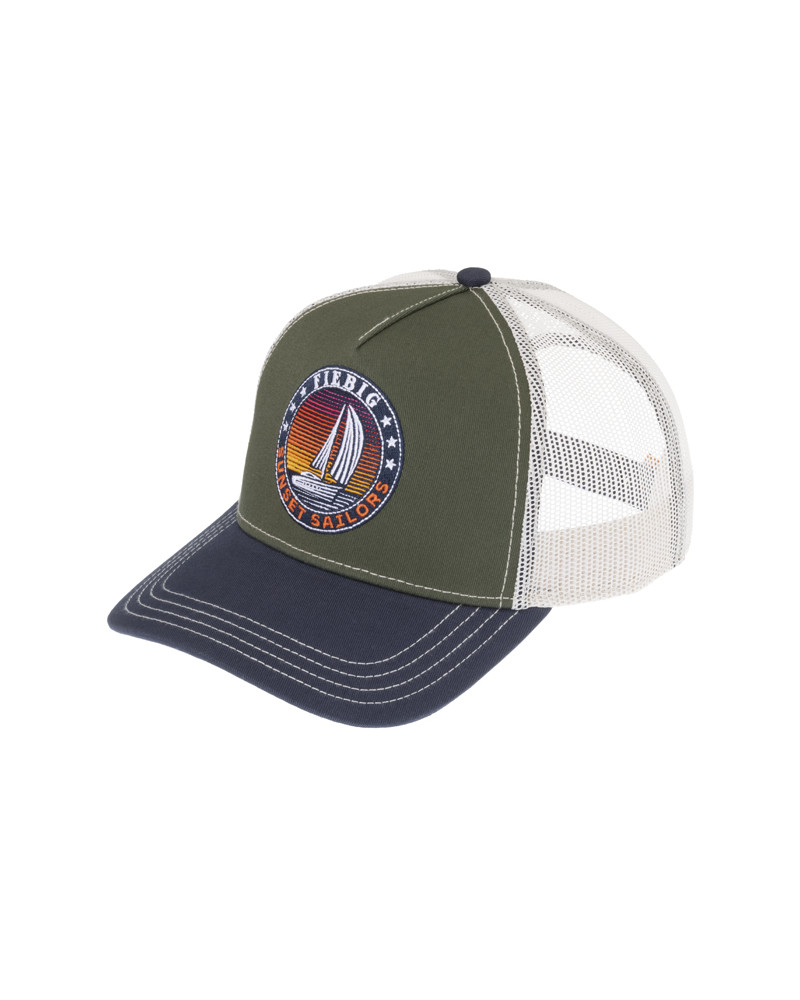 Casquette de baseball forme trucker coloris Bleu gris - Vintage et réglable