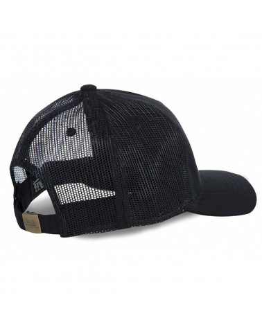 Casquette trucker Von Dutch Lofb California noire avec filet, style vintage et sportif