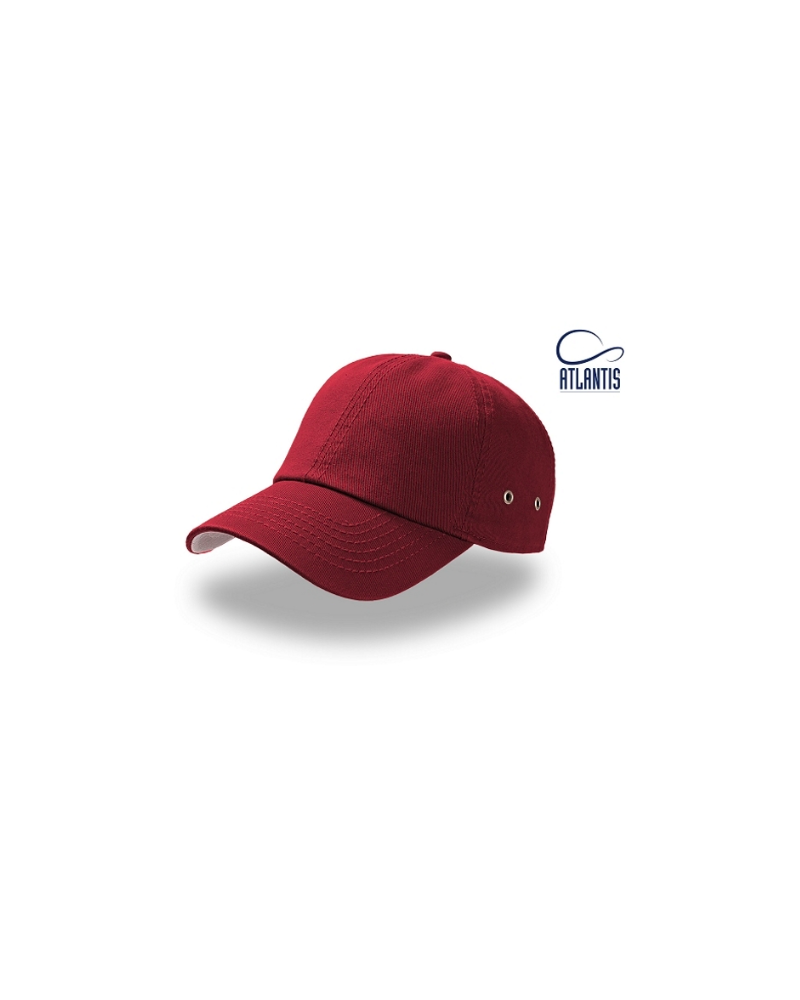 Casquette américaine 6 pans Bordeaux – Mixte, Coton & Réglable