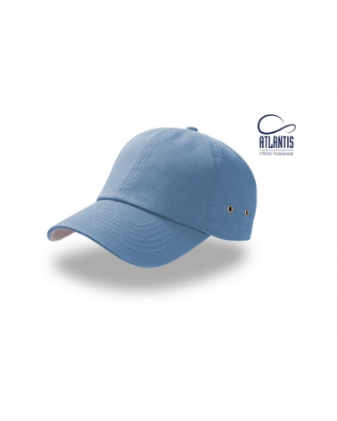 Casquette américaine 6 pans bleu ciel – Mixte, Coton & Réglable