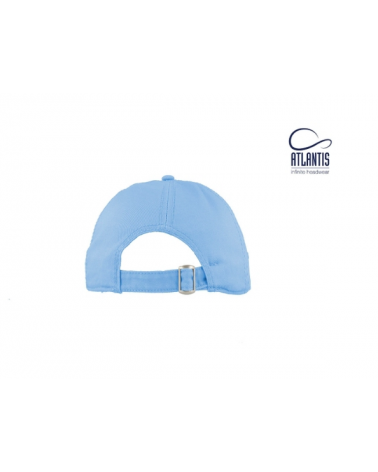 Casquette américaine 6 pans bleu ciel – Mixte, Coton & Réglable
