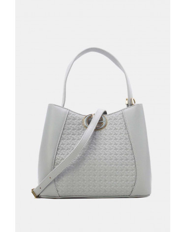 Sac Seau Gris Effet Tressé – Élégant & Polyvalent | Chapo & Co