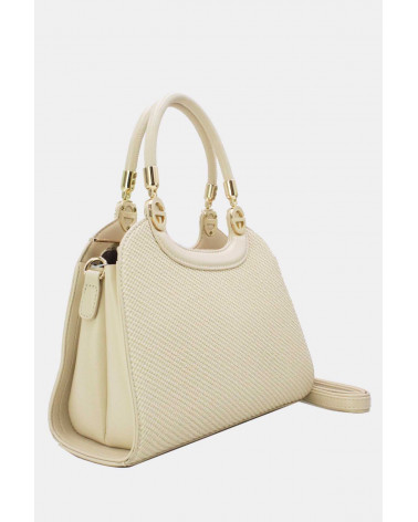 Sac à main effet tissu coloris blanc – Élégant & Polyvalent | Chapo & Co