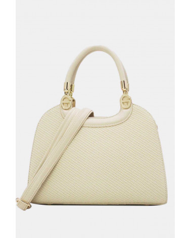 Sac à main effet tissu coloris blanc – Élégant & Polyvalent | Chapo & Co