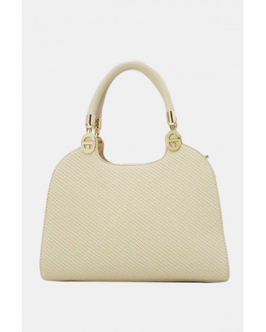 Sac à main effet tissu coloris blanc – Élégant & Polyvalent | Chapo & Co