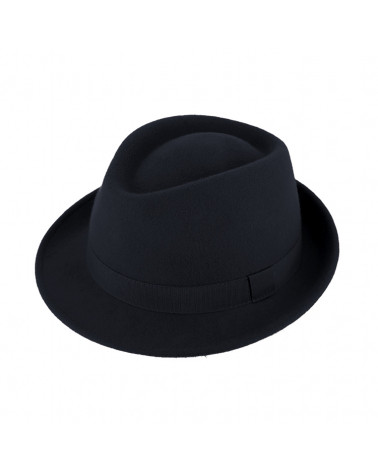 Chapeau en feutre forme Trilby coloris uni - Chapo & Co