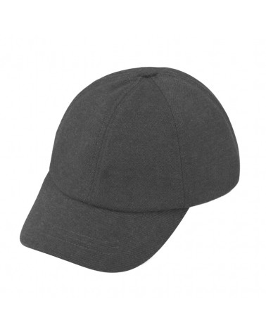 Casquette de baseball en laine mélangée coloris anthracite - Chapo & Co