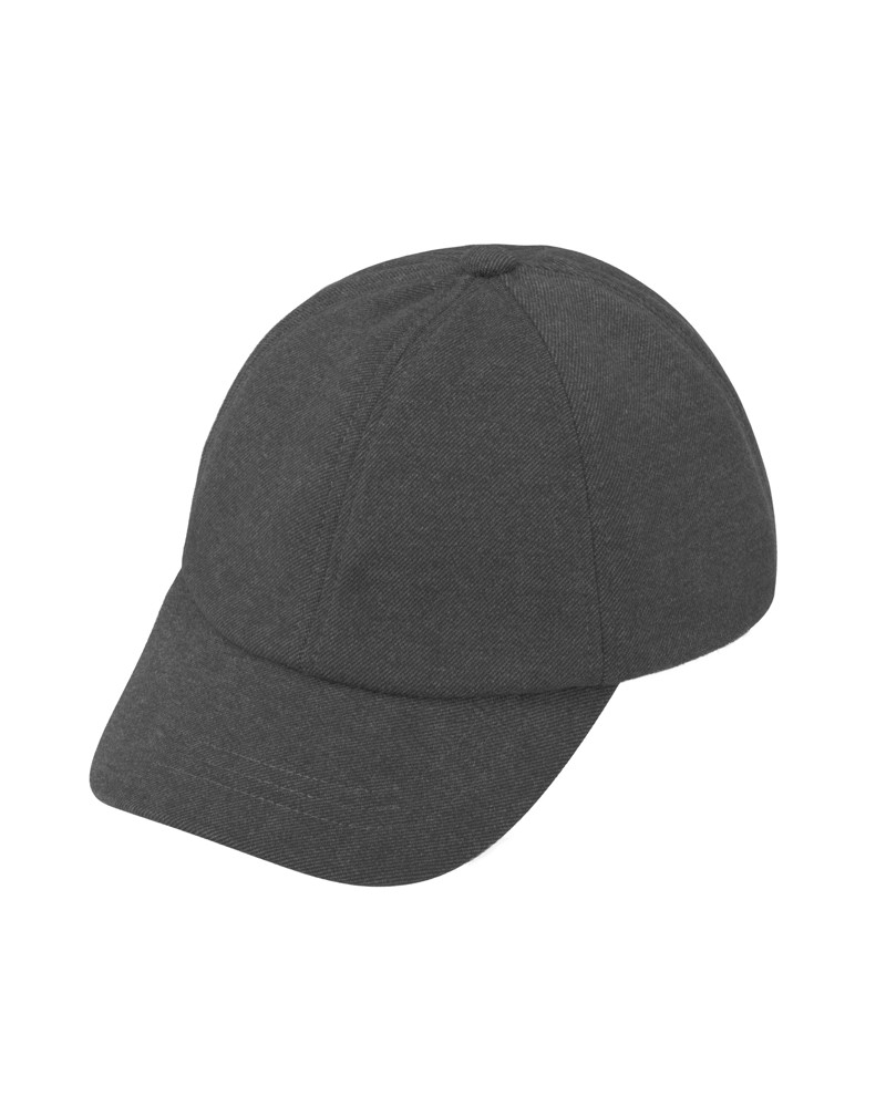 Casquette de baseball en laine mélangée coloris anthracite - Chapo & Co
