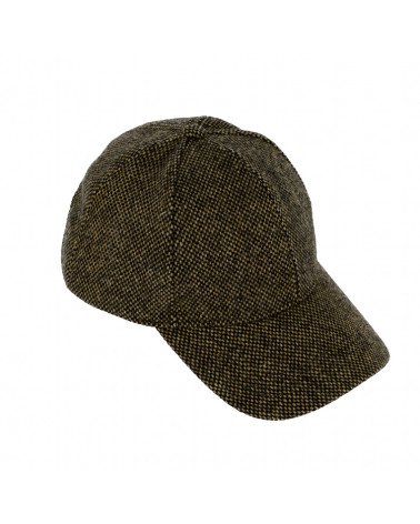 Casquette de baseball en laine mélangée coloris brun marron - Chapo & Co