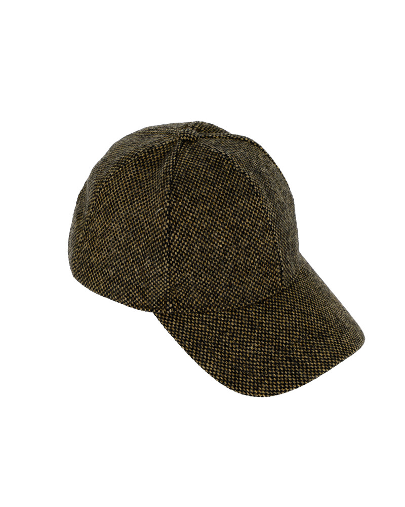 Casquette de baseball en laine mélangée coloris brun marron - Chapo & Co