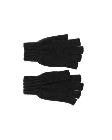 Mitaines tricotées classique et sobre coloris noir - Chapo & Co