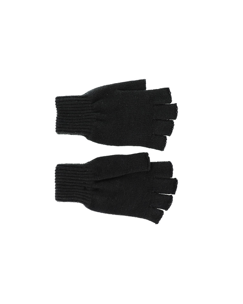 Mitaines tricotées classique et sobre coloris noir - Chapo & Co