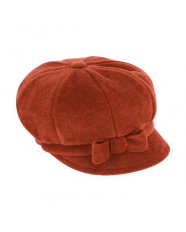 Casquette forme gavroche en polaire coloris cannelle - Chapo & co