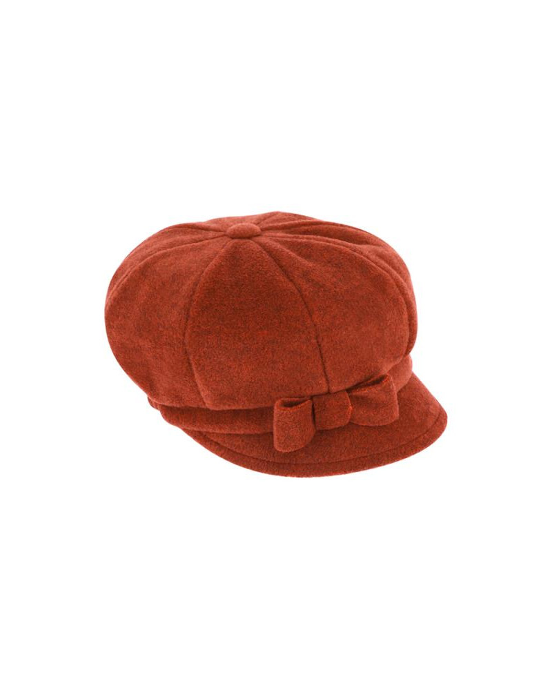 Casquette forme gavroche en polaire coloris cannelle - Chapo & co