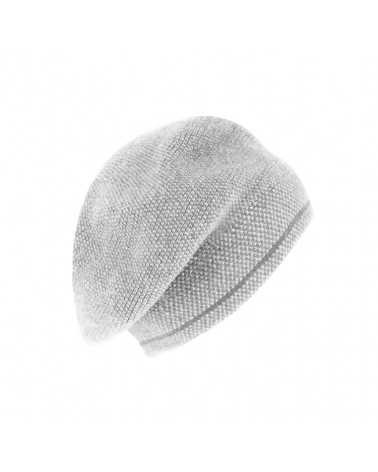 Béret long en laine mélangée gris clair – Style chic et confort pour l’hiver