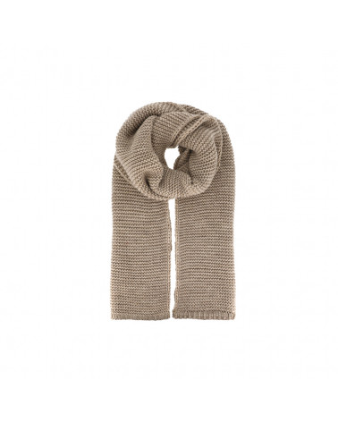 Echarpe classique tricotée unie coloris Beige - Chapo & Co
