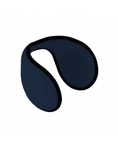 Cache-oreilles de sport en polaire coloris uni bleu marine