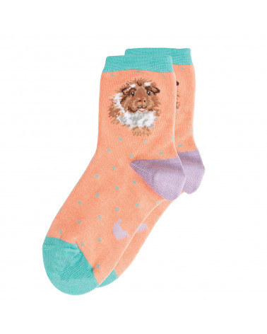 Chaussettes enfant Wrendale par Hannah Dale motif chat - Fibre de bambou T27/31