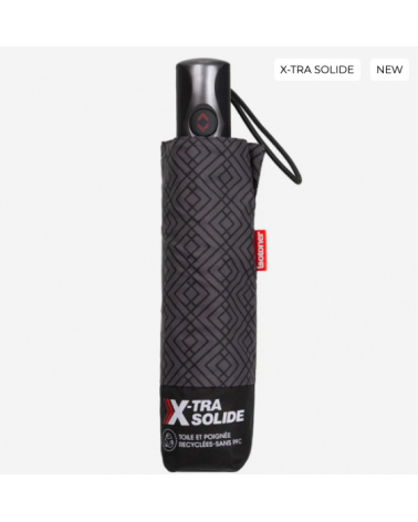 Parapluie pour homme Isotoner xtra-solide modèle monogramme - Chapo & Co