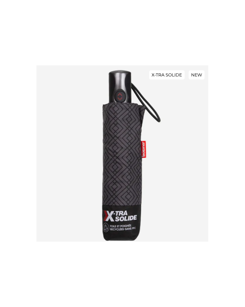 Parapluie pour homme Isotoner xtra-solide modèle monogramme - Chapo & Co