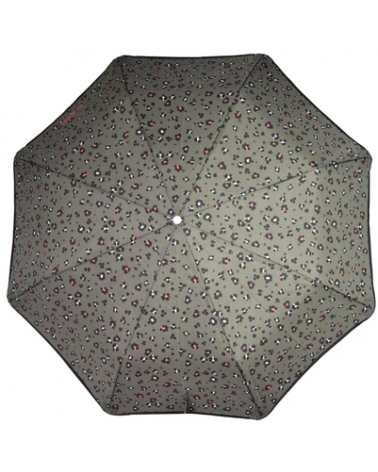 Parapluie Alpha xtra-solide Isotoner motif Léopard Kaki - Chapo & Co