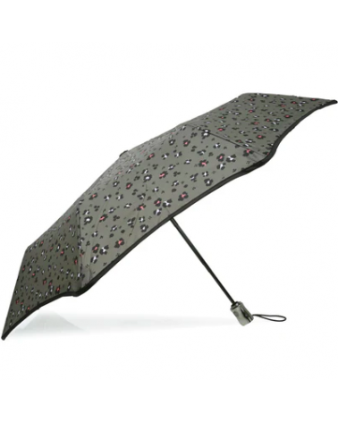 Parapluie Alpha xtra-solide Isotoner motif Léopard Kaki - Chapo & Co