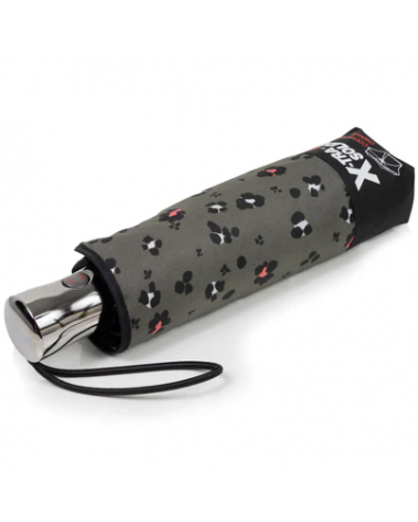 Parapluie Alpha xtra-solide Isotoner motif Léopard Kaki - Chapo & Co