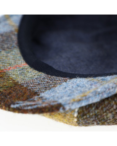 Casquette hiver 8 côtes Harristweed original vert olive - Chapo & Co