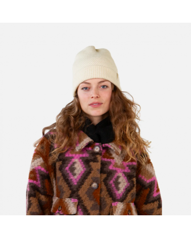 Bonnet femme Barts laine – Maille élégante coloris crème en fibres recyclées