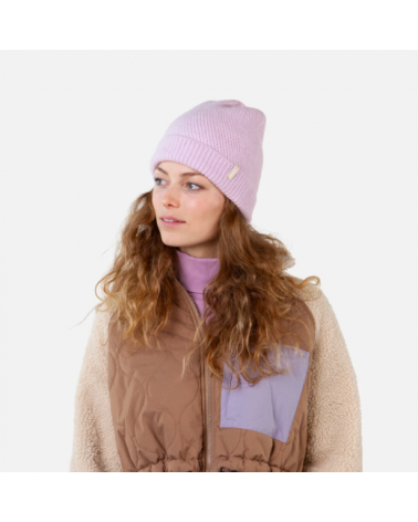 Bonnet femme Barts laine – Maille élégante coloris orchidée en fibres recyclées