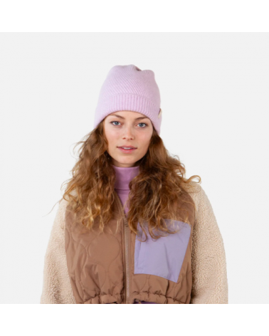 Bonnet femme Barts laine – Maille élégante coloris orchidée en fibres recyclées