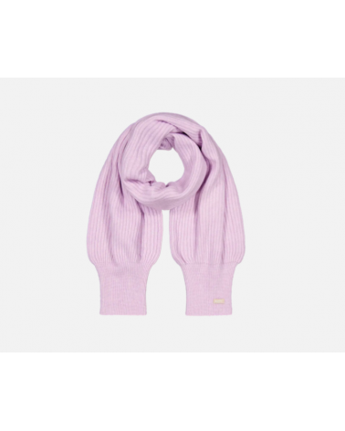 Écharpe Barts mauve – Maille côtelée subtile en fibres recyclées