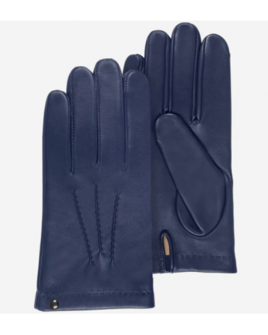Gants homme en cuir d’agneau pleine fleur doublés soie – Isotoner