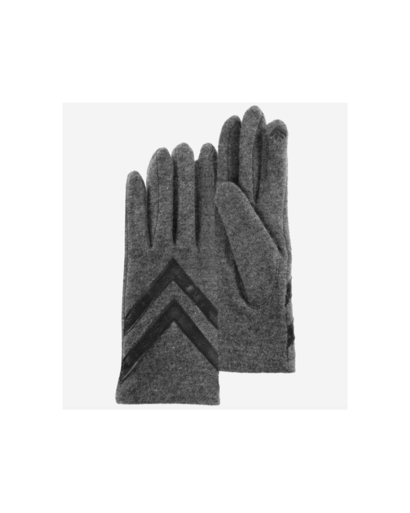 Gants tactiles en laine pour femme coloris gris chiné - Isotoner